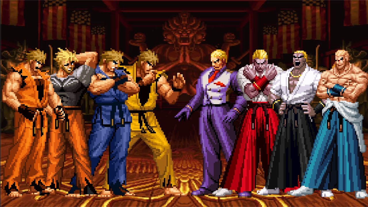[KOF Mugen] Ryo Sakazaki Team vs Geese Howard  Team