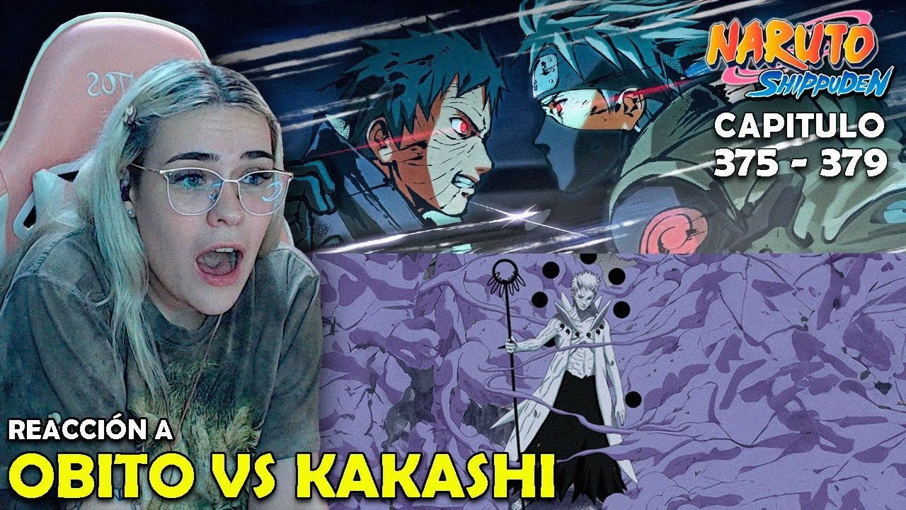 OBITO VS KAKASHI 🤯  | REACCION A NARUTO SHIPPUDEN POR PRIMERA VEZ ( 375 - 379)