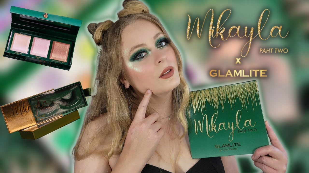 Testing out Mikayla X Glamlite Paht 2! Is it worth it? Dramatice, Smokey Green Eye Look!