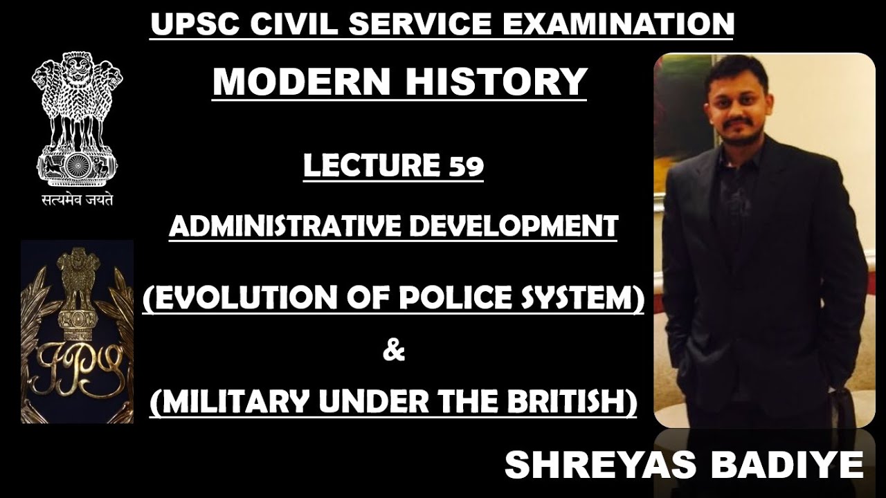 Evolution of Police System, Army in India Under British | Modern History of India