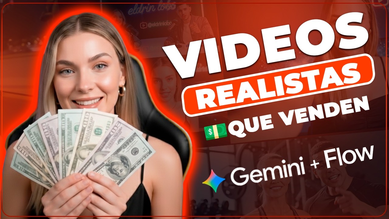 🔥 Cómo crear videos REALISTAS con Inteligencia Artificial para vender Productos (Gemini + Flow)