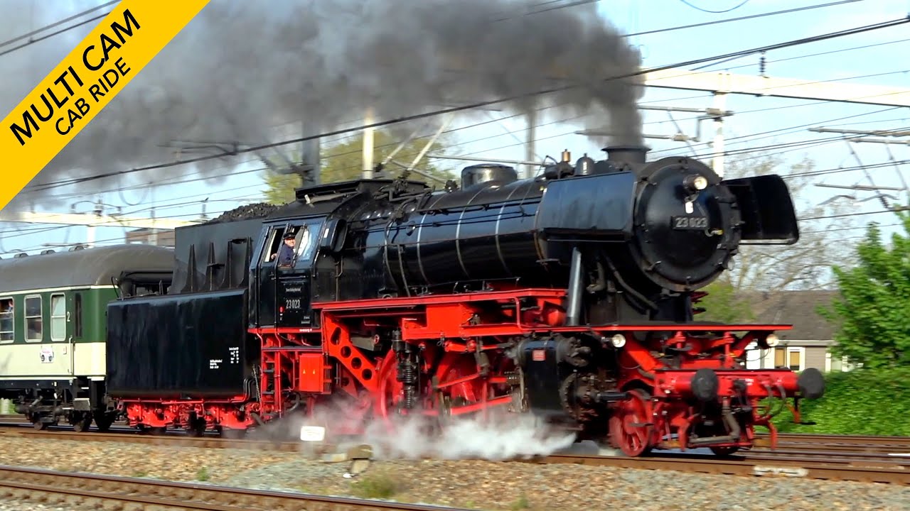 Spectacular Cab Ride: German BR 23 main line: Rotterdam - Utrecht: NOSTALGIE EXPRESS SSN 7/5/2022