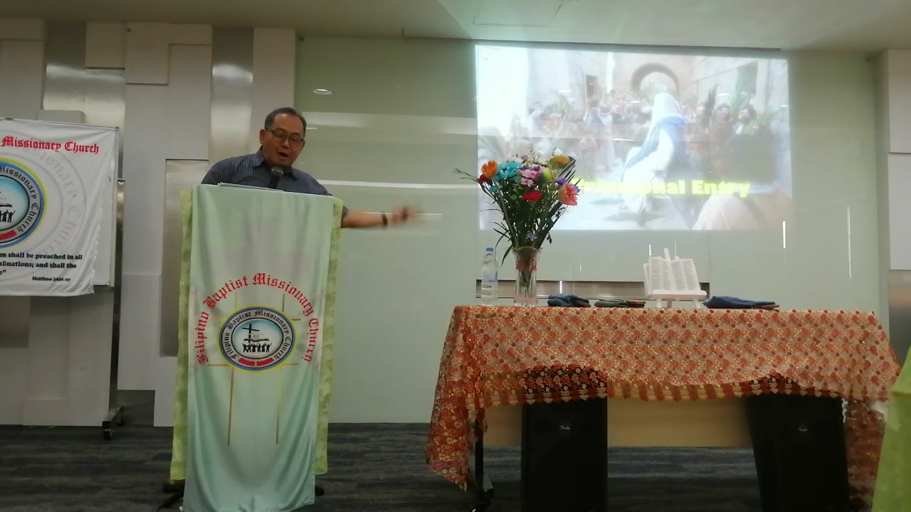 Palm Sunday. tagalog sermon by Pastor Luis Oreta Jr