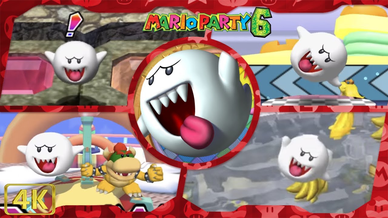 All Minigames (Boo gameplay) | Mario Party 6 ⁴ᴷ