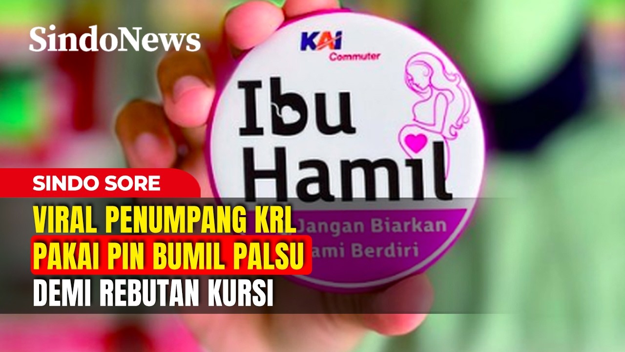 Miris! Viral Penumpang KRL Pakai Pin Bumil Palsu Demi Rebutan Kursi | Sindo Sore | 11/02