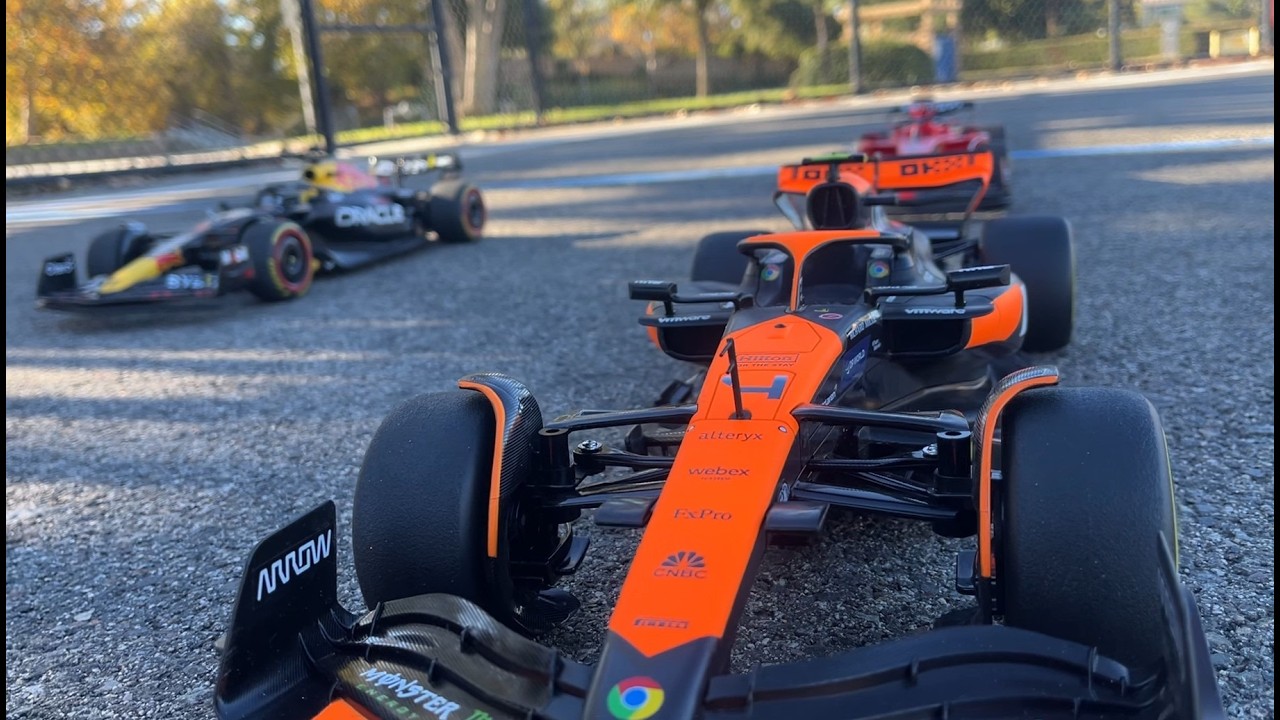 Racing the new Mclaren F1 RC cars by Maisto from Costco! Lando Norris World Champion Formula1 car!