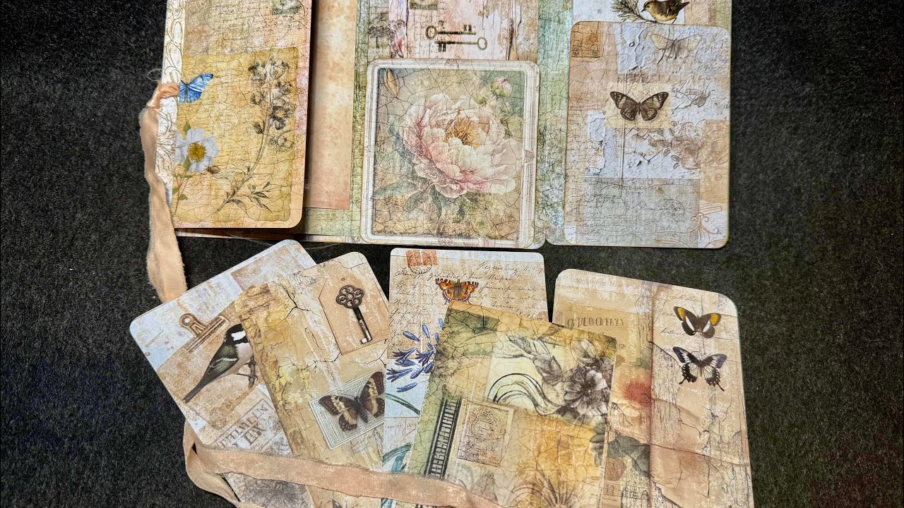 A fun fold folio! A perfect small journal with lots of pockets! 