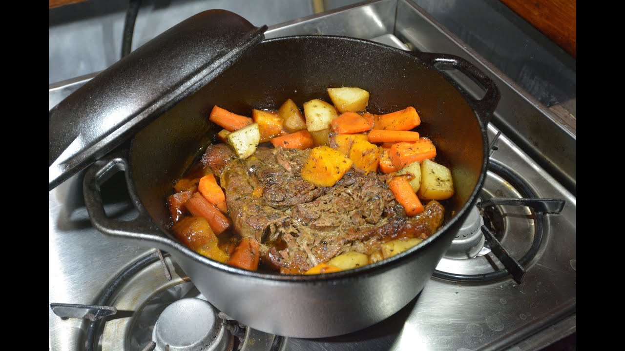 Cast Iron Pot Roast on a sailboat