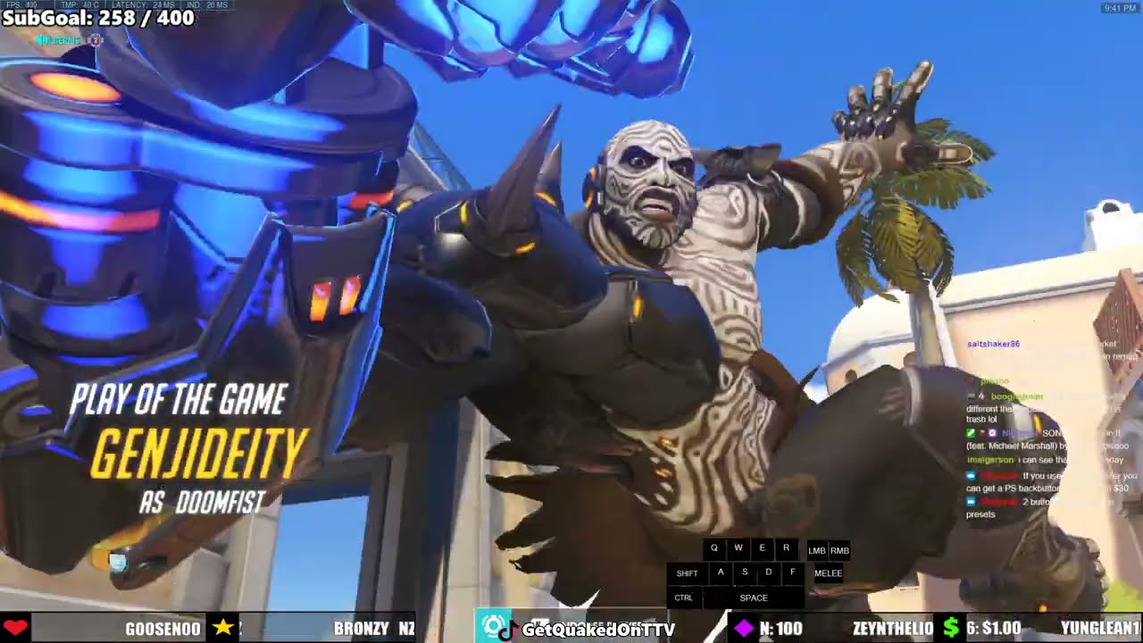 POTG! GetQuakedOn Doomfist Overwatch Gameplay Season 32 Top 500