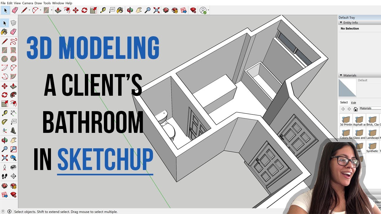 3D MODELING A CLIENT'S BATHROOM IN SKETCHUP | BEHIND THE SCENES