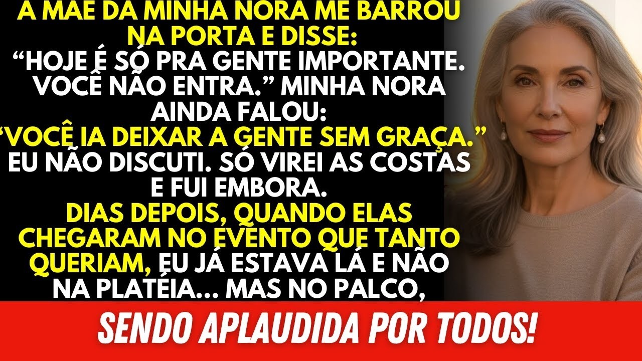 A SOGRA do meu filho me barrou na porta e disse： Hoje é só pra gente importante, você não entra…