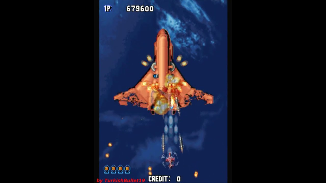 Aero Fighters Special [USA] (Arcade) - (Stage 7A - Fight in Orbit | Hard | Pandora Boss)  