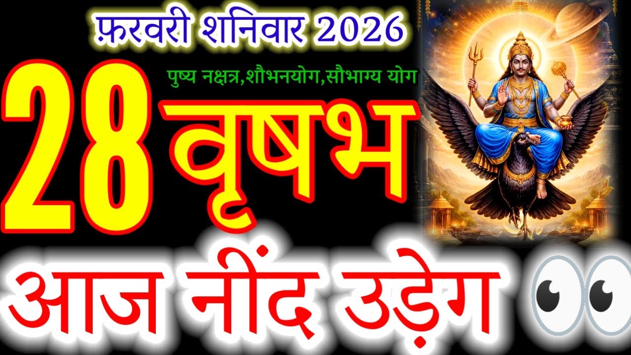 Vrishabh Rashi (Taurus): 28 Feb 2026 &ndash; A Day That Changes Everything!#वृषभराशि#taurushoroscope#rashi