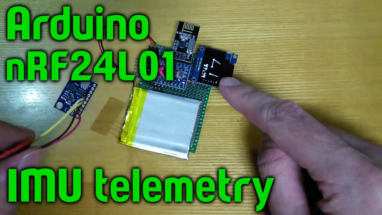 IMU telemetry via nRF24L01 ack payload (arduino)