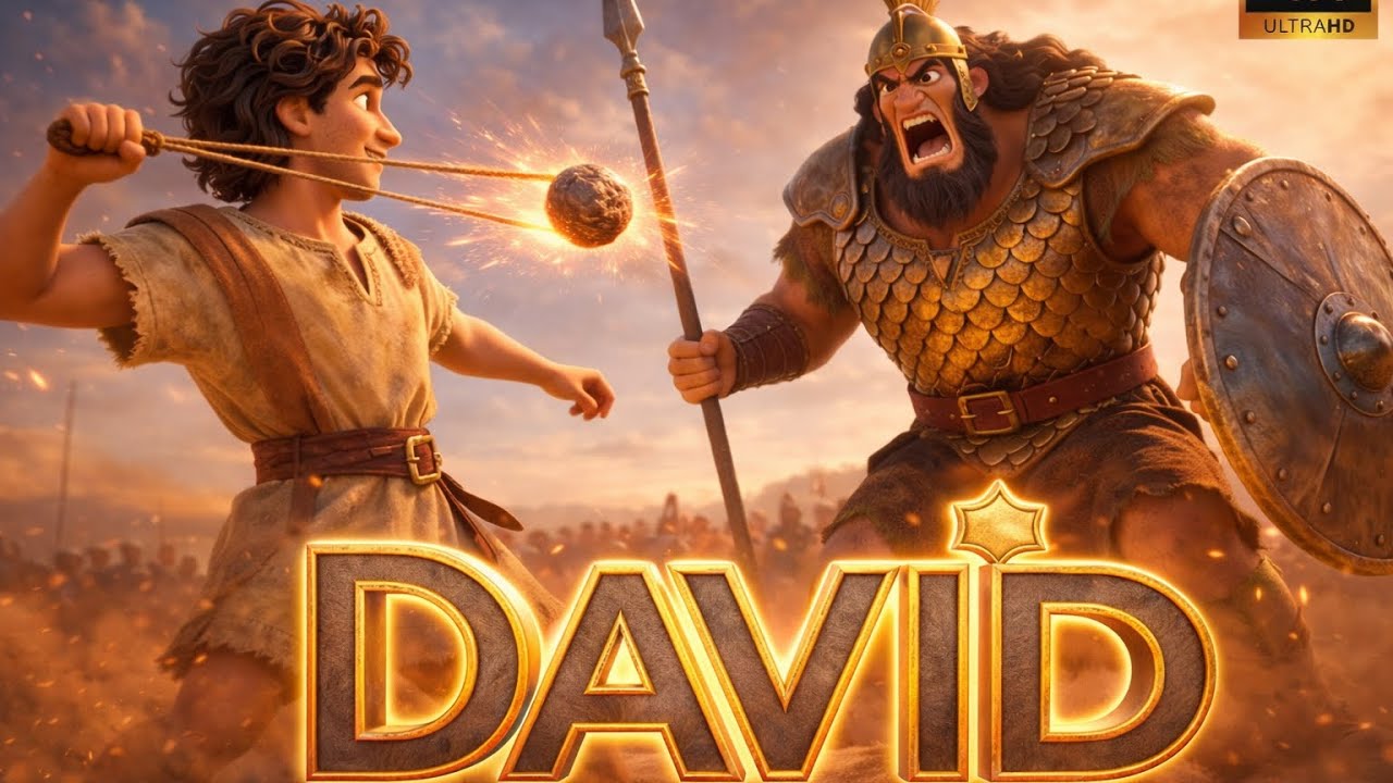 From A Shepherd To Defeating A Goliath (David vs Goliath)  #anime #bible #biblestudy #bibleanimation