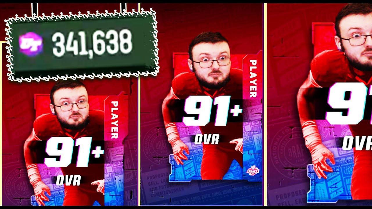 SO I OPENED UP TO 400K TRAINING OF NFL DRAFT REROLLS..................| MADDEN 23 ULTIMATE TEAM