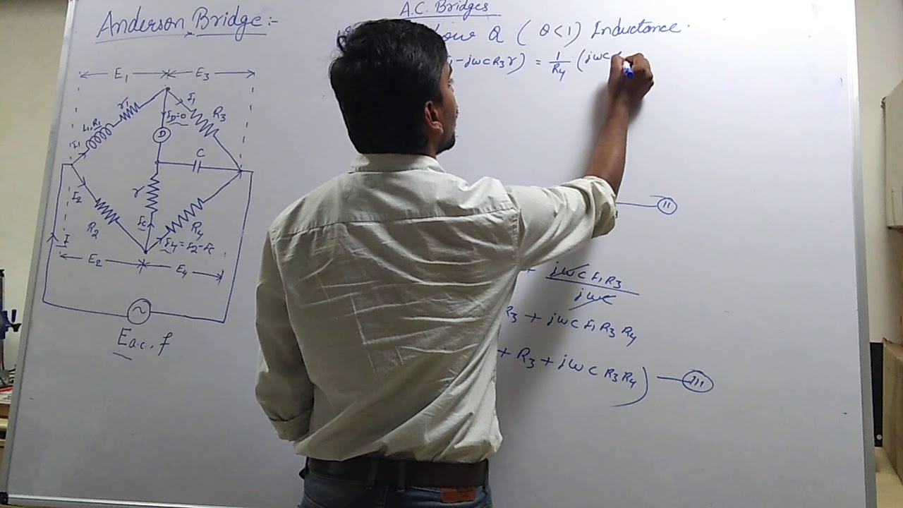 Anderson's Bridge | Phasor Diagram of Anderson's Bridge