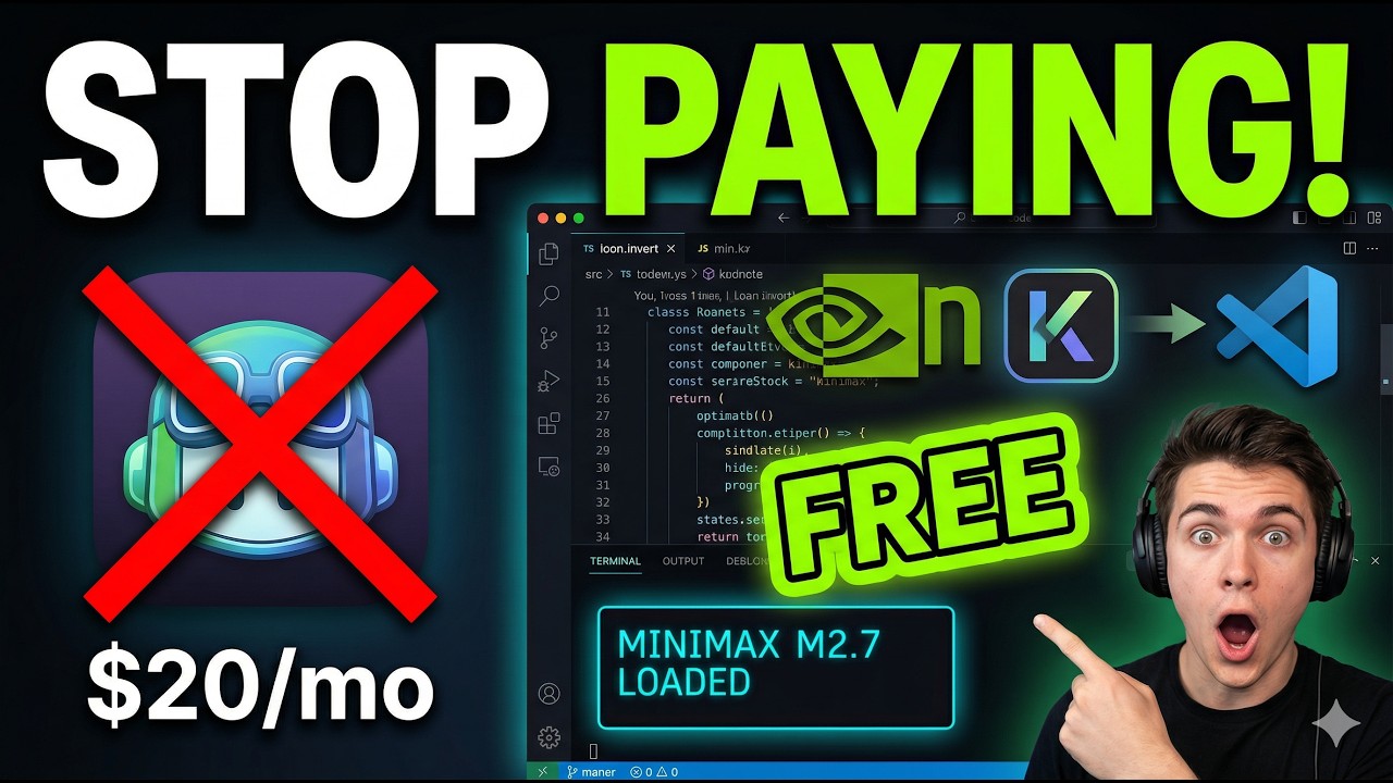 Free Vibe Coding is Here: Kilo Code + NVIDIA MiniMax M2.7 🤯