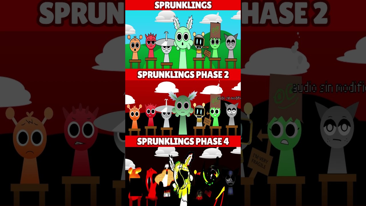 Incredibox Sprunki Sprunklings VS Phase 2 VS Phase 4  *MIX VERSION