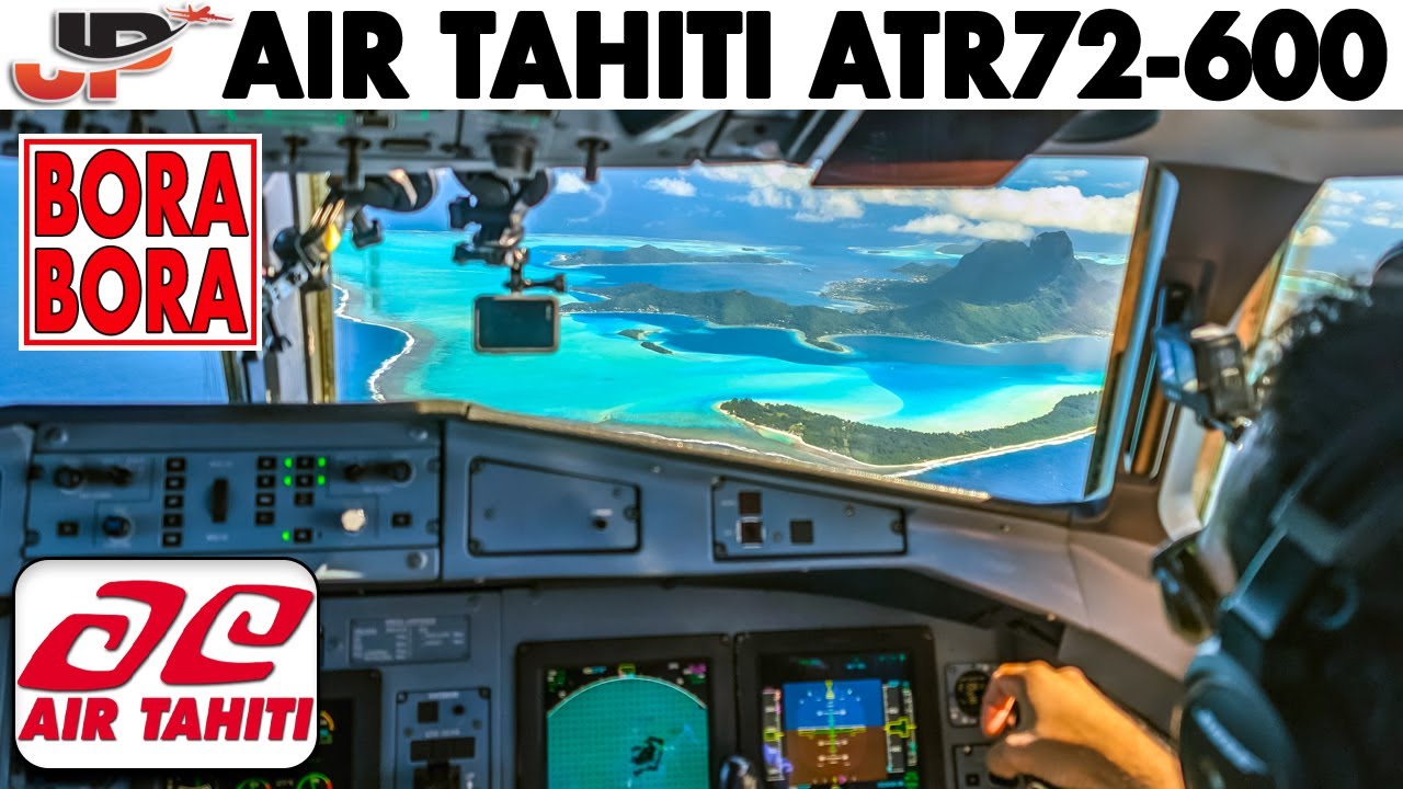 ATR-72 Cockpit to the World's Most Beautiful Island🏝️