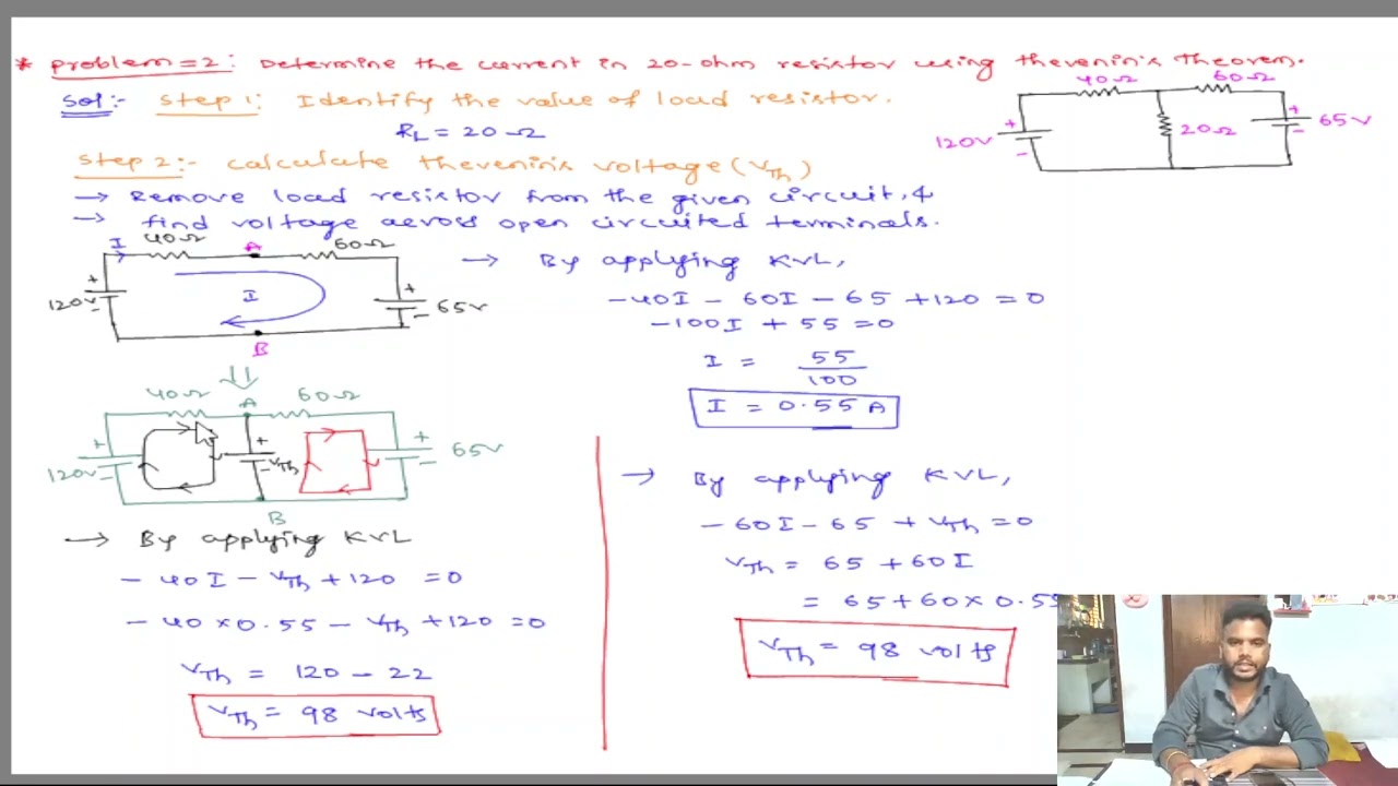 Thevenin's theorem problem |Thevenin's theorem problem II | BEE Unit-I | DC Circuits