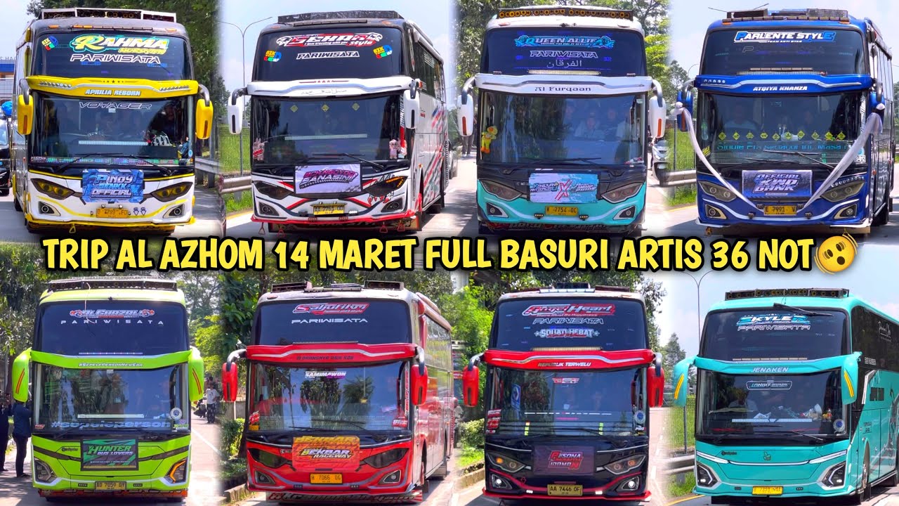 RAME FULL BUS TELOLET BASURI🥳 Hunting Bus Trip Al Azhom👏