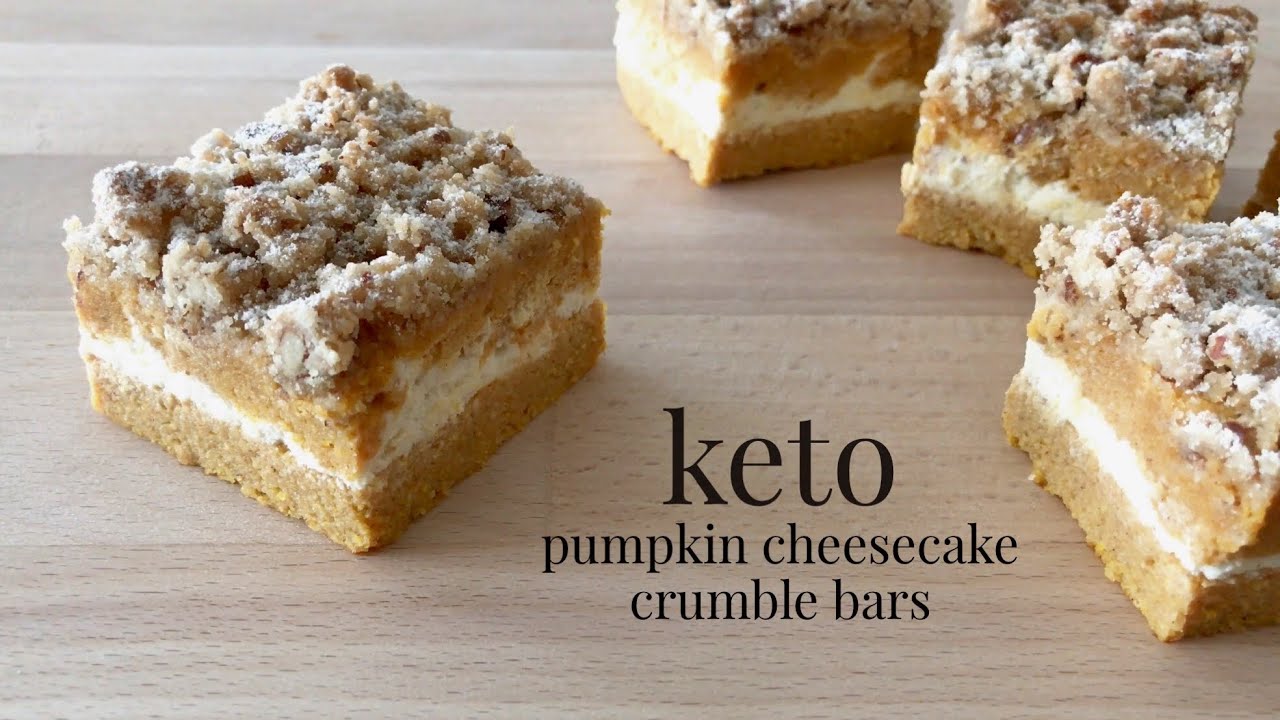 Pumpkin Cheesecake Crumble Bars