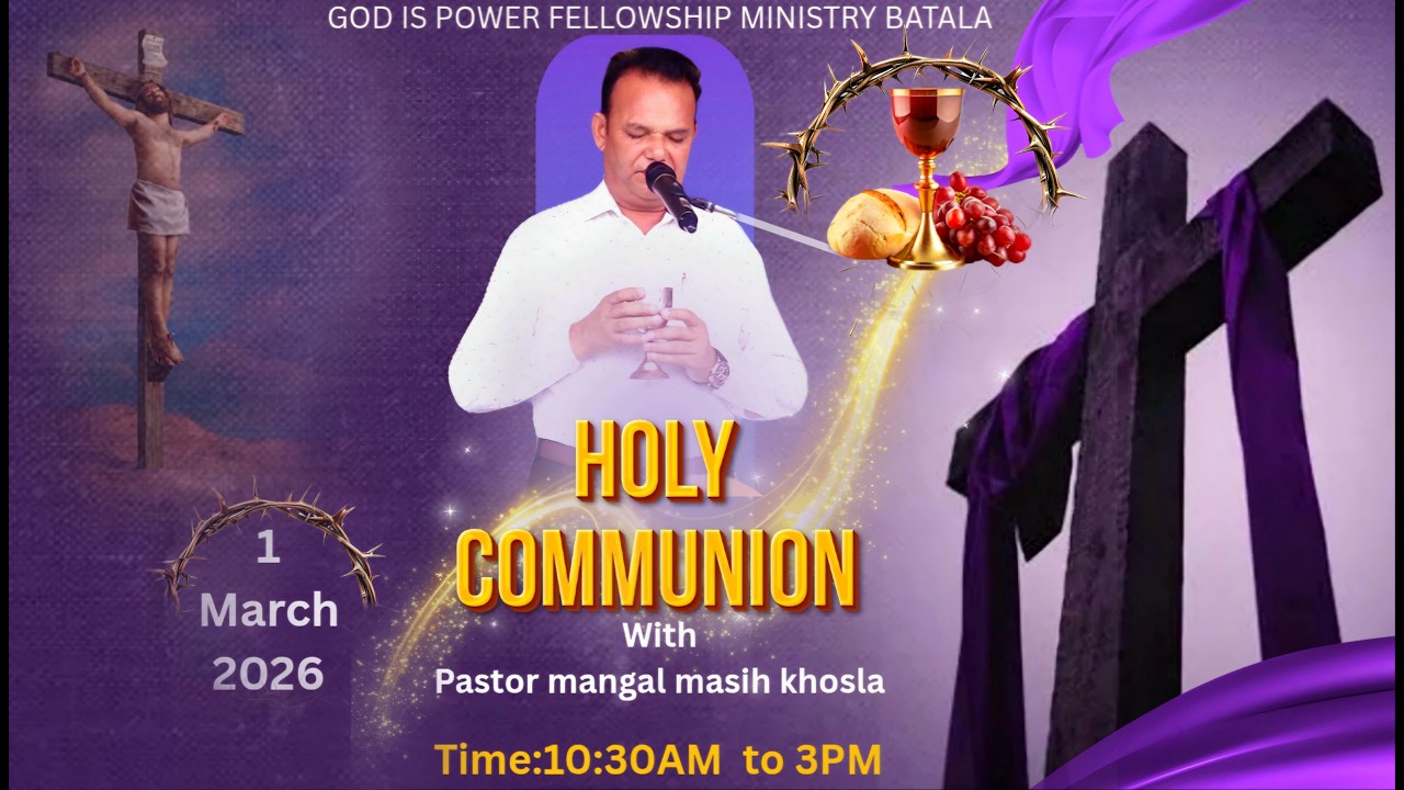 HOLY COMMUNION  SUNDAY SERVICE AT BATALA  (01-03-2026)@pastormangalmasihkhosla #batalachurch #lives