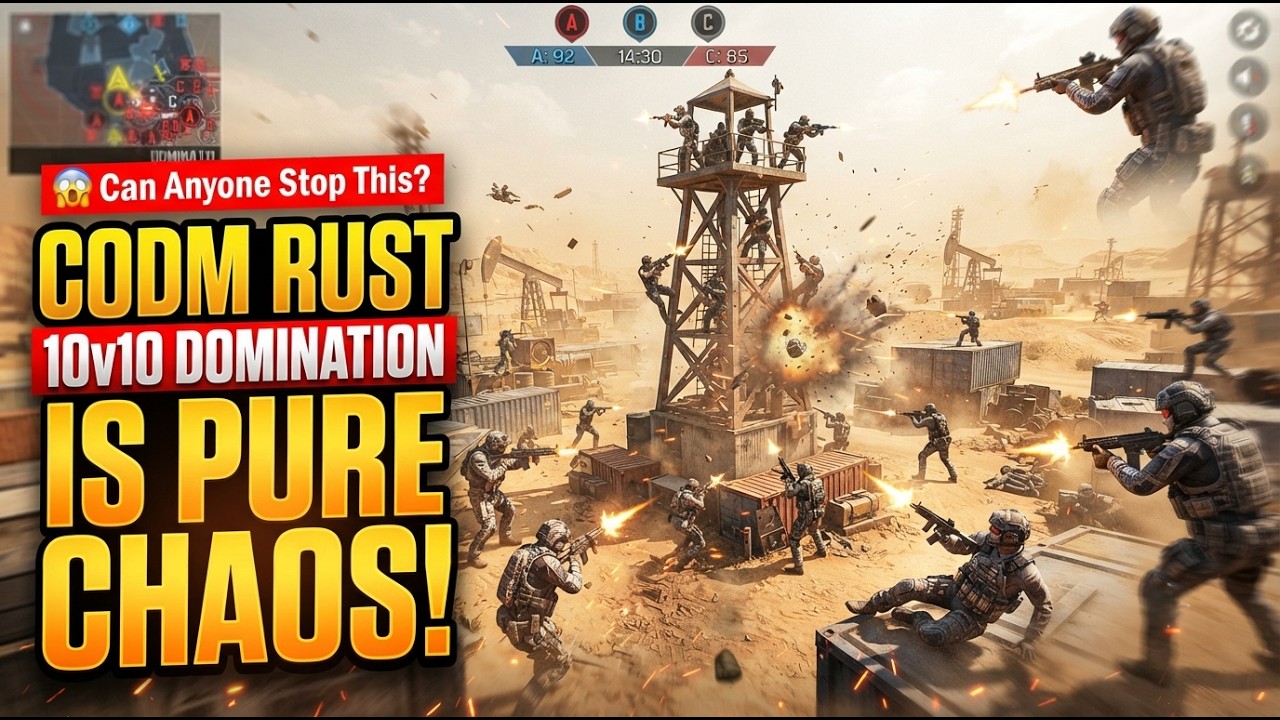 CODM 10v10 DOMINATION on RUST! 🔥 Non-Stop Action & Insane Killstreaks!