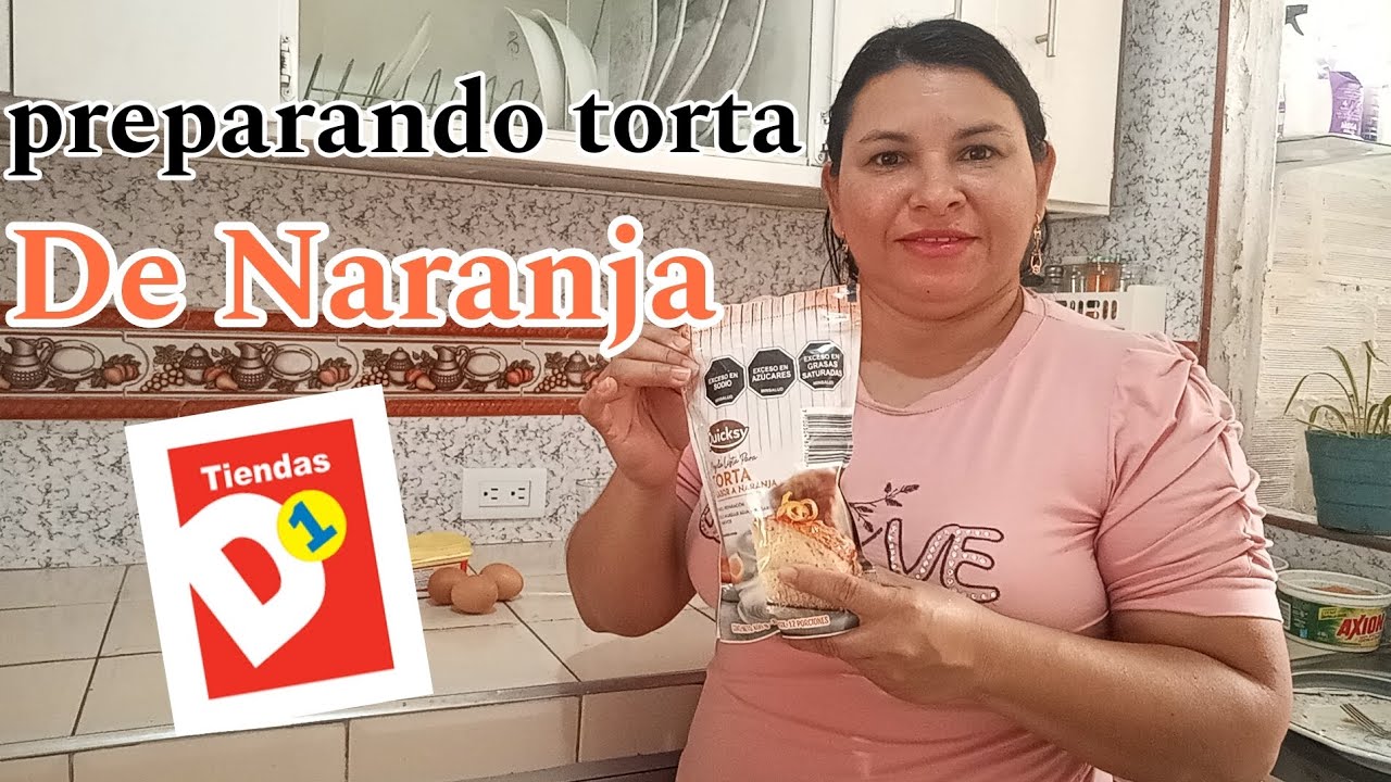 CÓMO HACER TORTA DE NARANJA || MEZCLA LISTA DEL D1