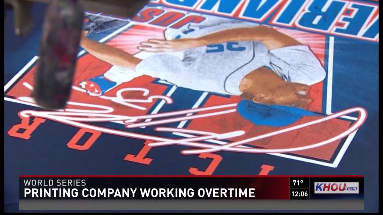 Houston printing company working overtime on Verlander shirts