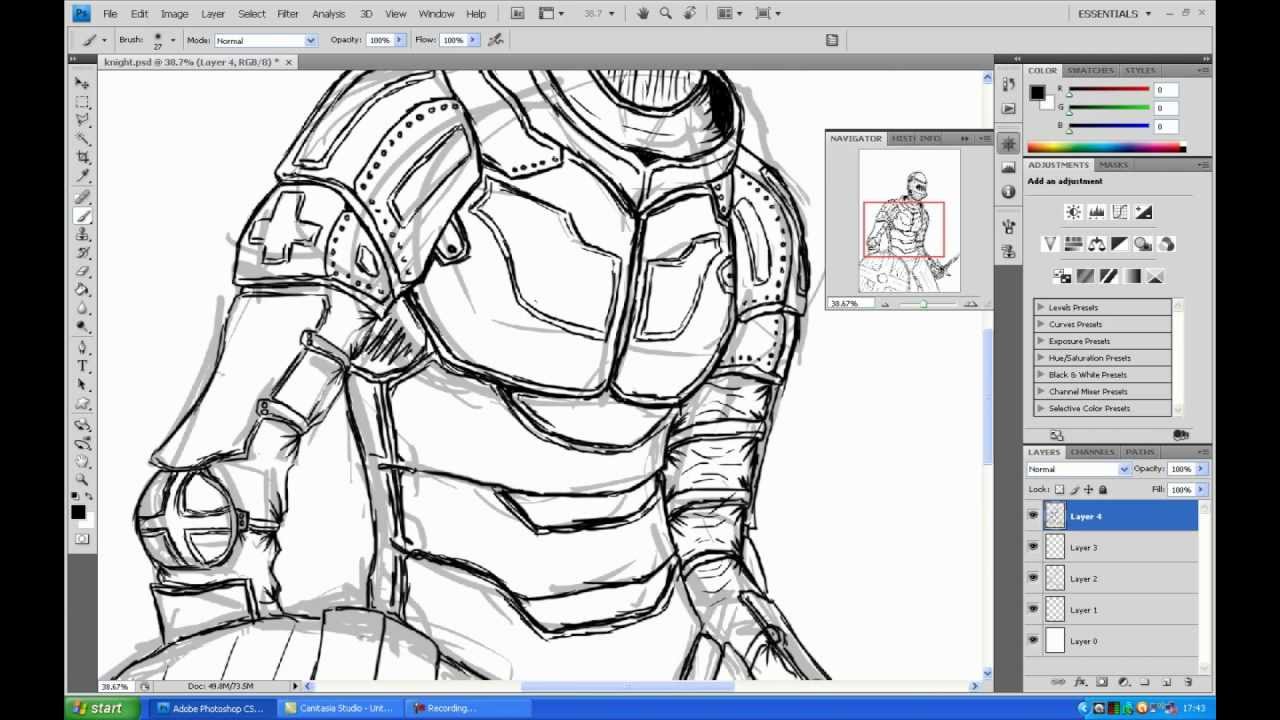 Let's Draw: Knight (part 2)
