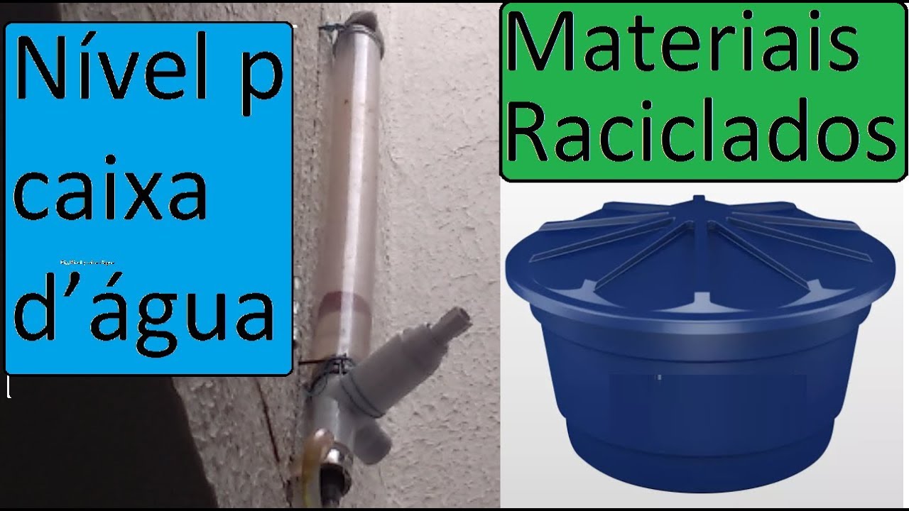 Diy, Nível p caixa d’água, vejam como fiz o meu, muito simples! Materiais reciclado.