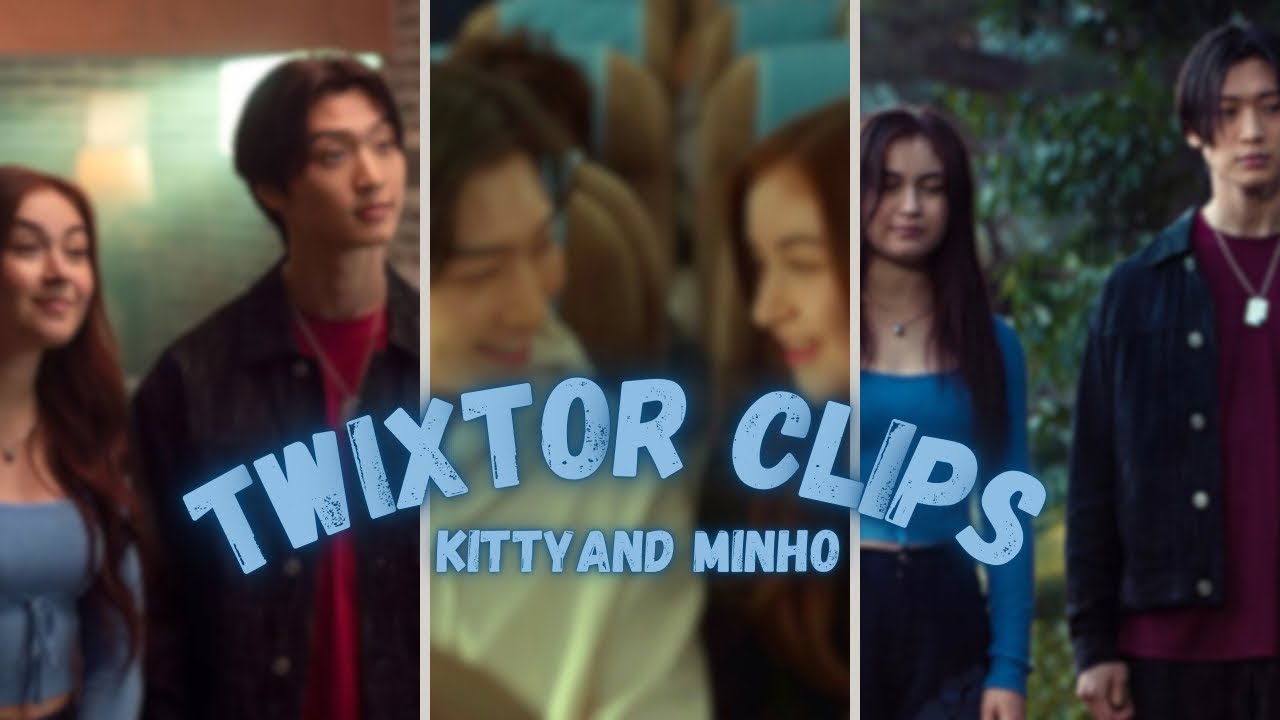 Kitty & Minho Twixtor Clips for editing + 4K Coloring | Xo Kitty Season 2