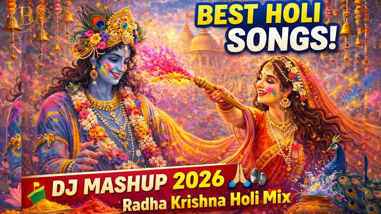 Best Holi Songs 2026 | DJ Massiv Holi Mix | Radha Krishna Holi Mashup | Bollywood Holi Songs #holi