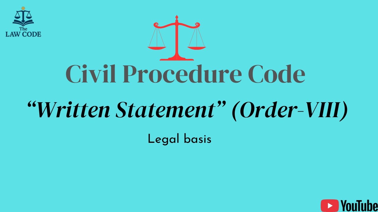 7.  Written Statement || Set-Off || Counter-Claim Explained || Civil Procedure Code Simplified.