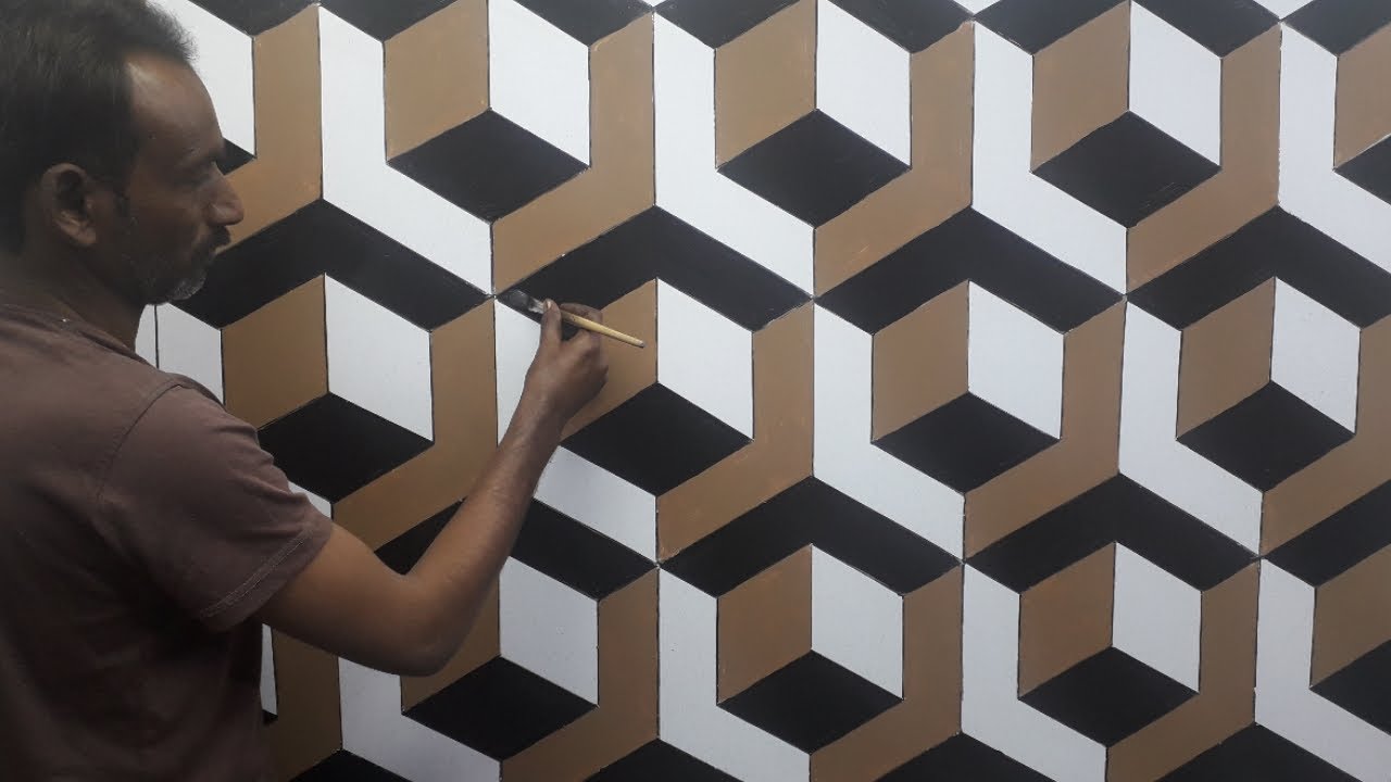 3d wall painting | 3d wall decoration effect | 3d wall texture new design ideas | interior design