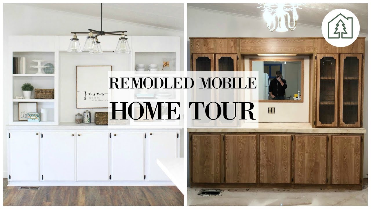 REMODELED MOBILE HOME TOUR | FARMHOUSE/INDUSTRIAL/TRADITIONAL MOBILE HOME RENOVATION
