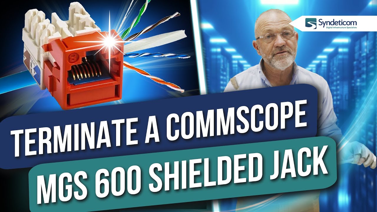 How to Terminate a Commscope MGS 600 Shielded Jack | Tutorial