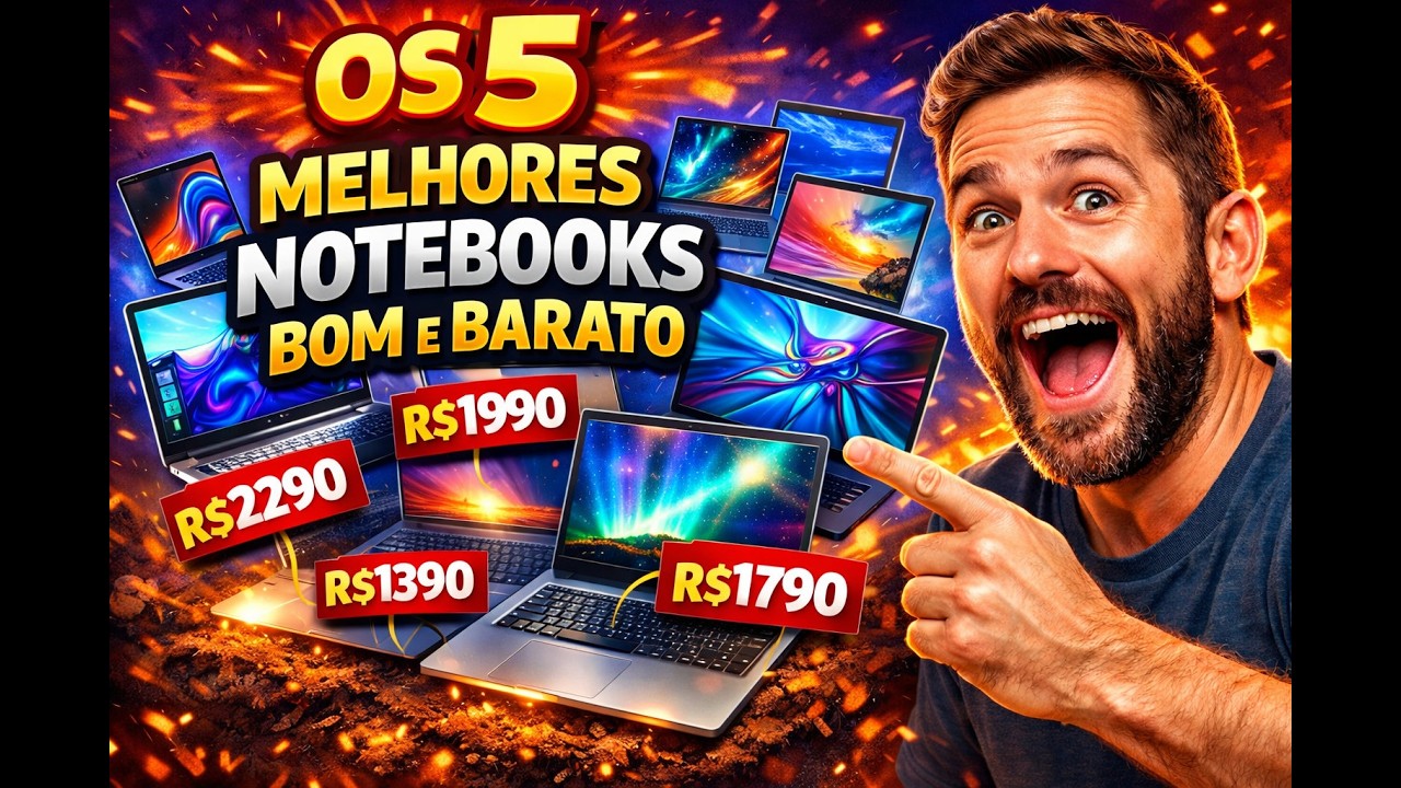 Os 5 Melhores Notebooks Bons e Baratos de 2026: Guia Definitivo de Custo-Benefício