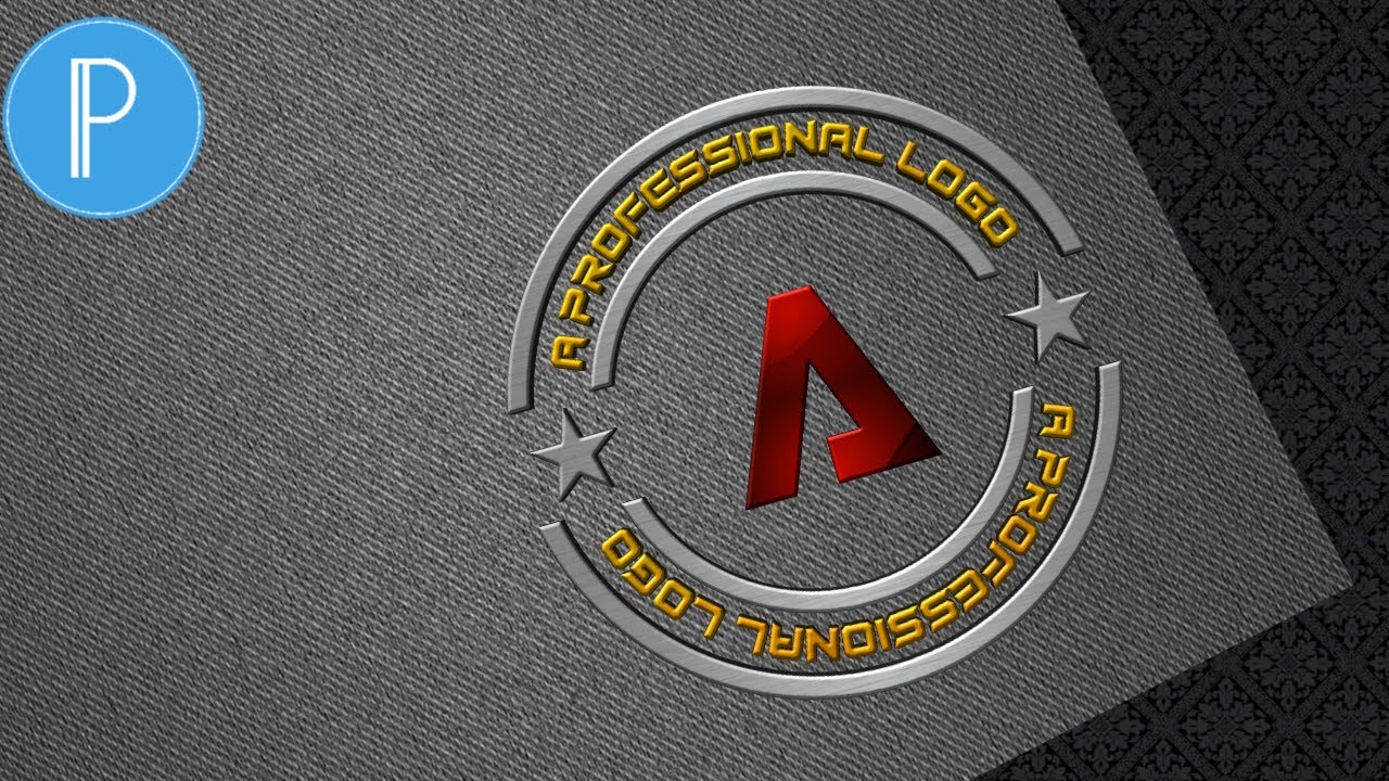 A Circle Logo Design On PixelLab || How To Create Logos|| Learn Graphics Design || Tutorial