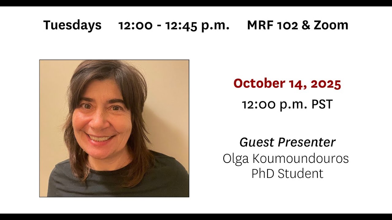 Research for Social Change Seminar Series - Olga Koumoundouros