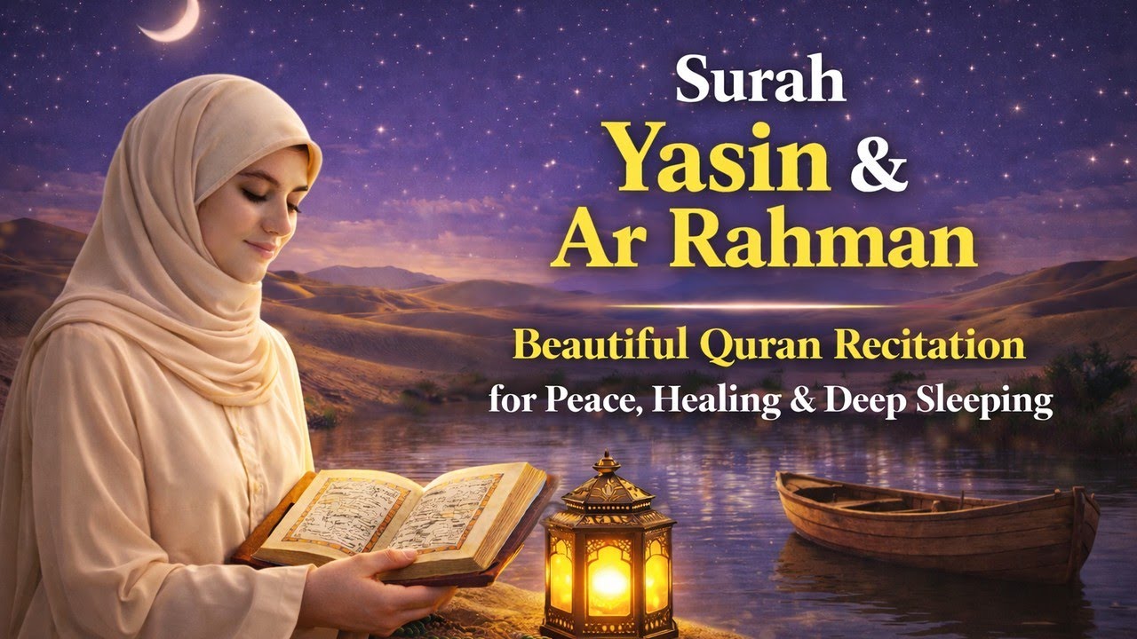 Surah Yasin & Ar-Rahman | Beautiful Quran Recitation for Peace , Healing & Deep Sleeping