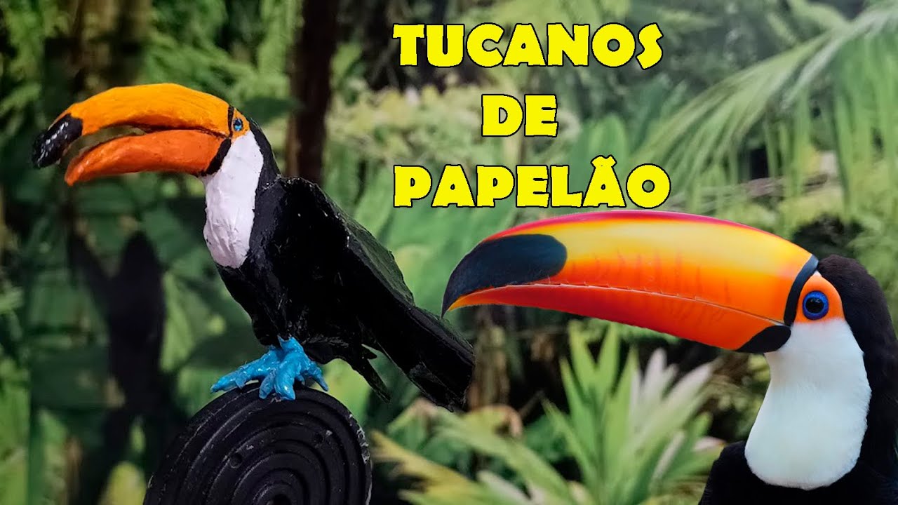 Como fazer tucano de papelão