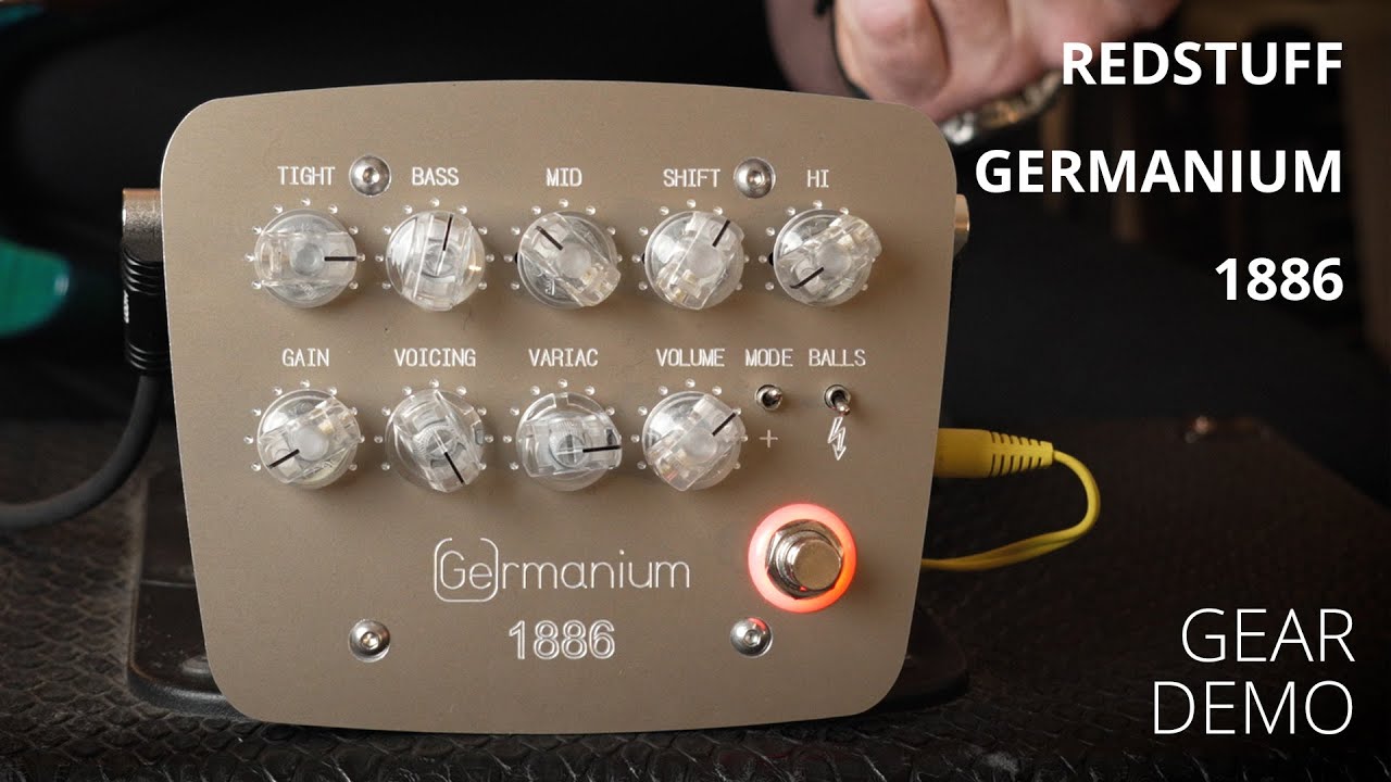 Redstuff - Germanium 1886 - High Gain Distortion Pedal (No Talk Gear Demo)