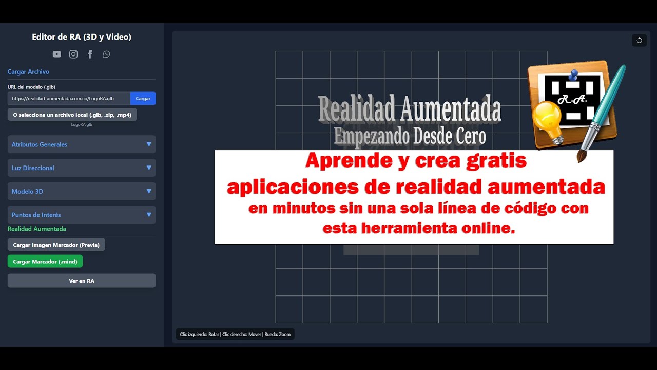Aprende y crea gratis aplicaciones de realidad aumentada en minutos sin una sola línea de código.