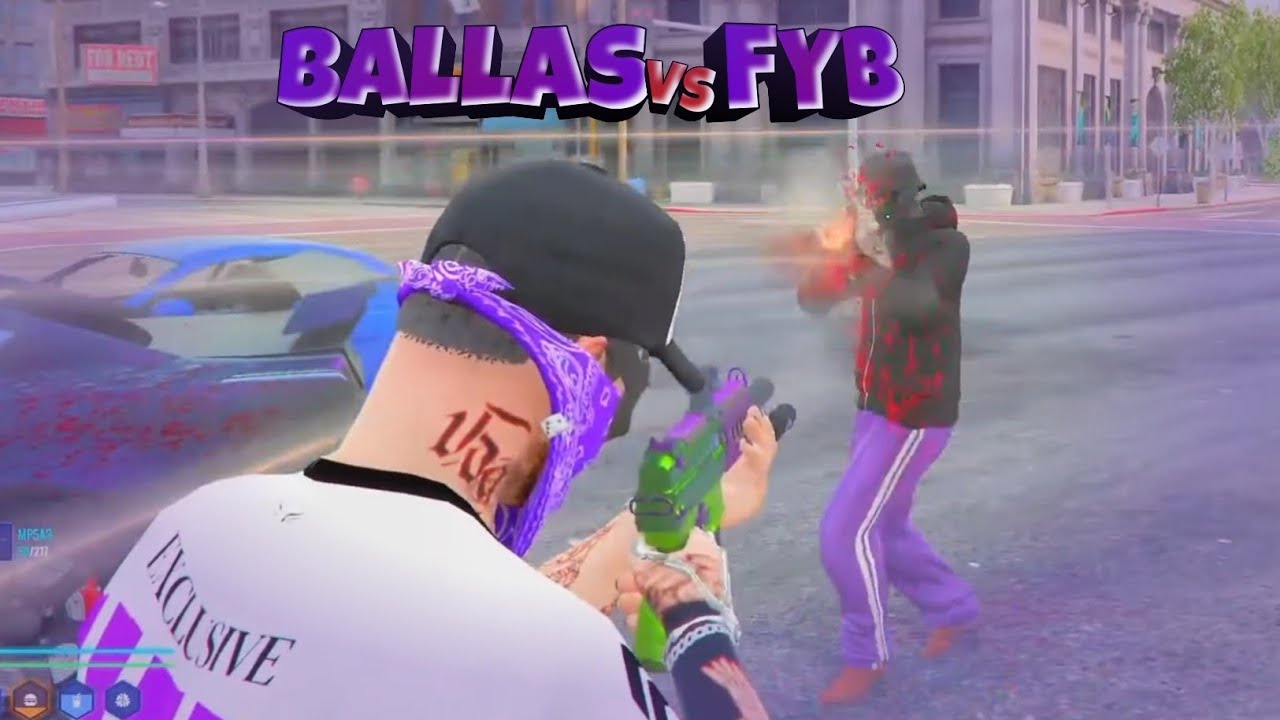 Siphon War 💜Ballas vs Fyb💜 😐 | Soulcity 2.0 Rp Highlights 