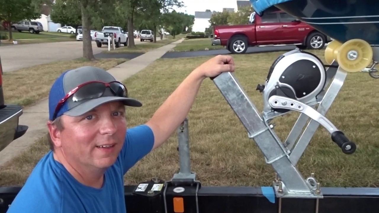 INSTALLING A NEW BOAT TRAILER WINCH POST AND WINCH