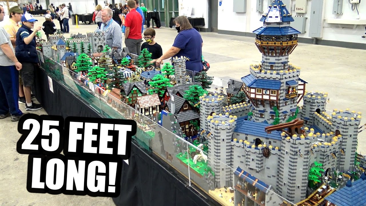500 000 деталей! Огромная деревня LEGO Castle с более чем 1000 минифигурок