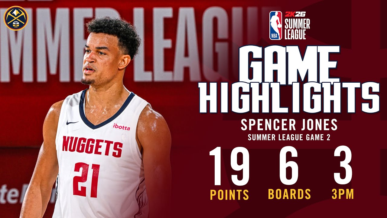 Spencer Jones Highlights vs. Timberwolves 📺 Game 2 | 2025 NBA 2K Summer League